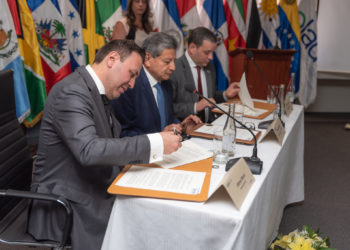 Se realizó la ceremonia de posesión para el segundo mandato como Secretario Ejecutivo de Alfonso Blanco Bonilla
